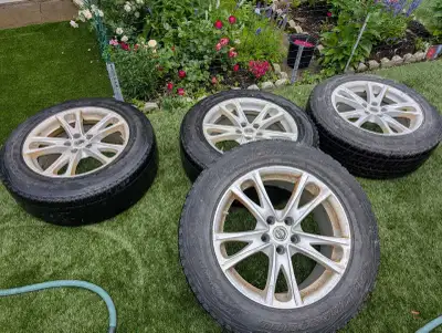 An extra set of rims, tires are worn and will need to be replaced. Size is 18-inch, bolt pattern is...