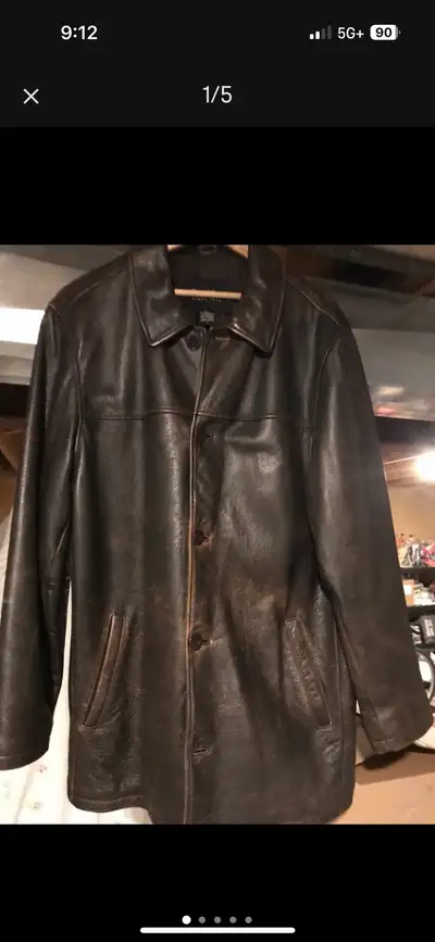 Vintage Eddie Bauer Leather coat, View more