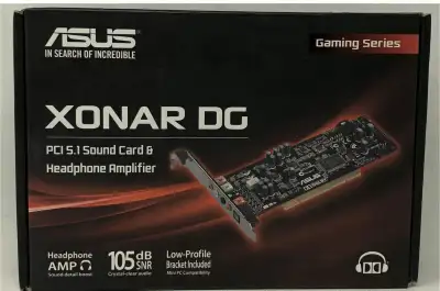 ASUS Xonar DG P.C.I Sound Card - NEW, View more