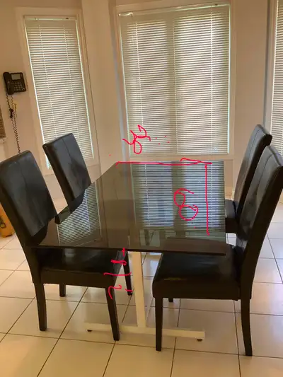 Dining Table & 4 Chairs, View more