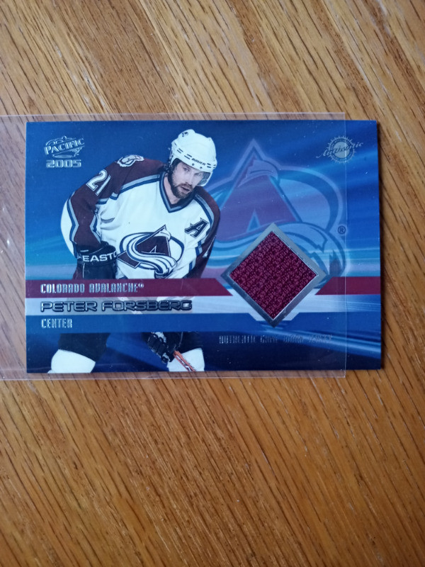 Peter Forsberg 2004-05 Pacific Jersey 8 /850 Colorado Avalanche in Arts & Collectibles in St. Catharines - Image 2