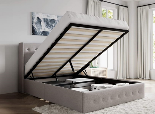 Cadre de lit double – Excellent état – Vente rapide in Beds & Mattresses in City of Montréal - Image 2