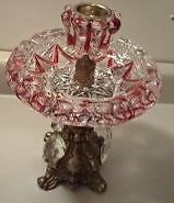 Vintage Crystal Glass Ashtray with Brass Pedestal and Prisms in Arts & Collectibles in Oshawa / Durham Region - Image 2
