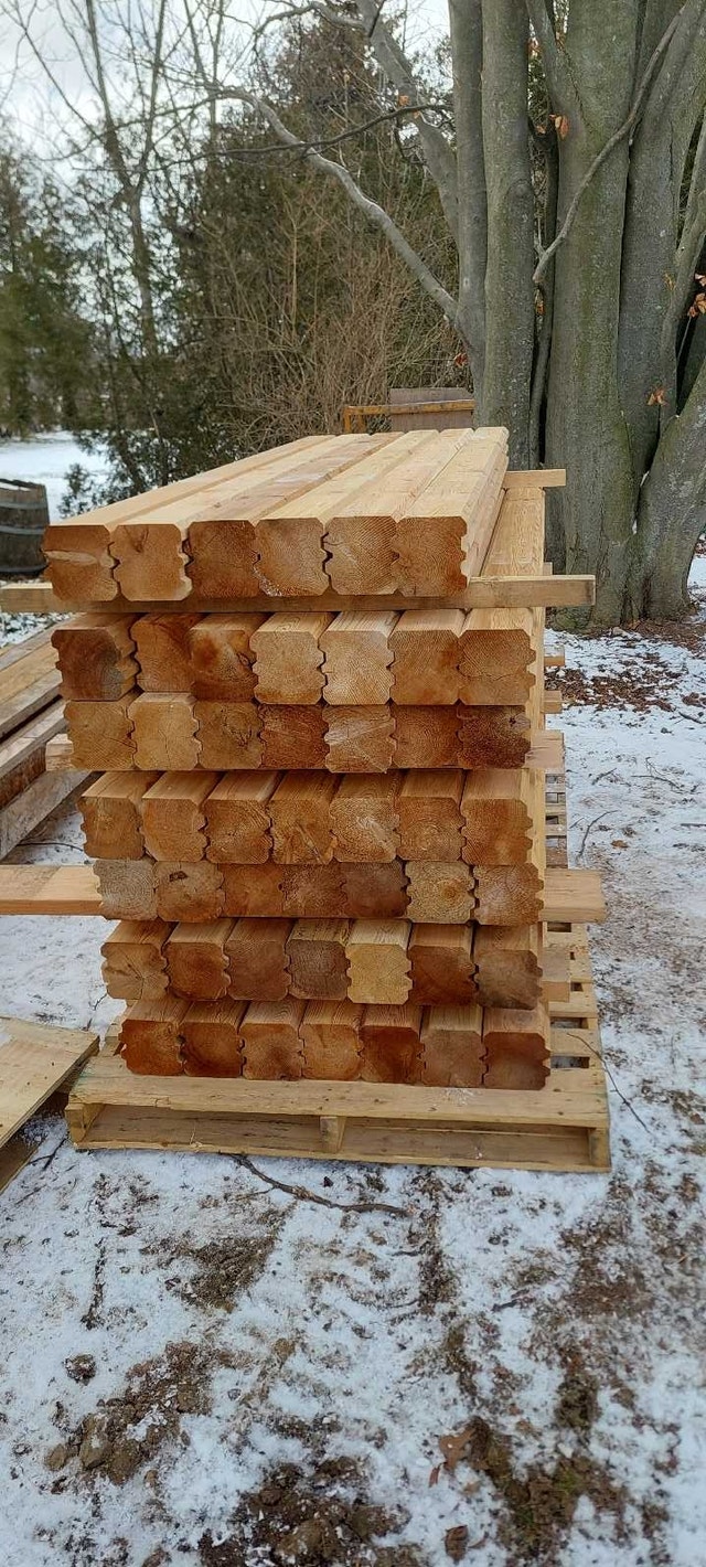 Cedar 6x6x8' tongue and groove posts Other St. Catharines Kijiji