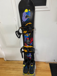 Snowboard Capita 135 cm botte Burton 7 fix union