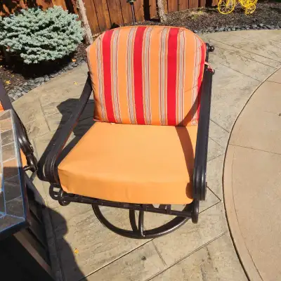 4 Patio Swivel Chairs - Sunbrella , View more