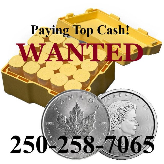Top Price For Silver Gold Coins Bullion Maple Leafs Jewelry + in Arts & Collectibles in Burnaby/New Westminster