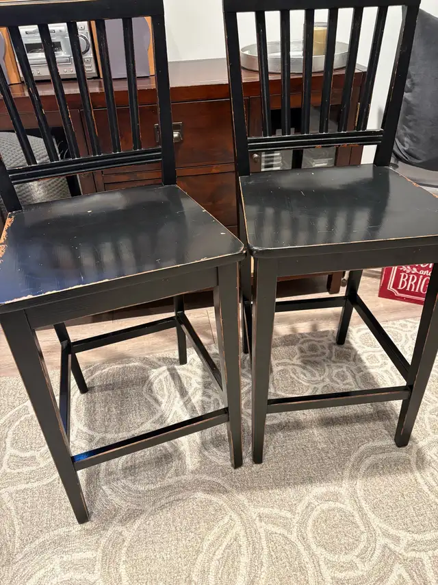 Stools (2) - Crate & Barrel in Chairs & Recliners in Calgary - Image 2