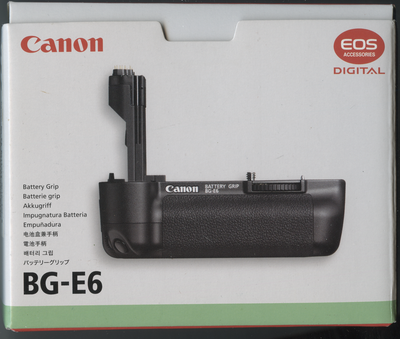 Purchased New never used. The Canon BG-E6 is an original vertical battery grip designed specifically...