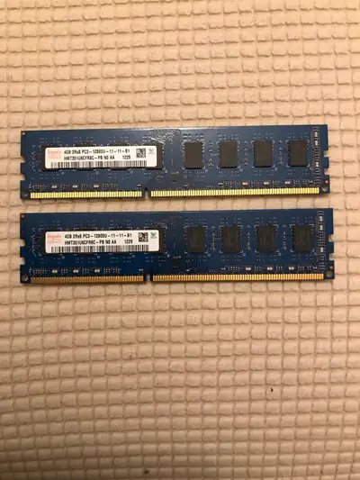 Hynix 2x4GB RAM DDR3 8GB in Total, View more