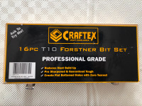 Craftex. Professional Grade Forstner Bit Set