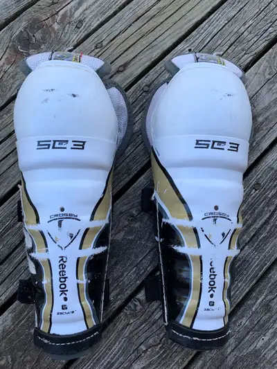Reebok kids hockey shin guards pads., View more