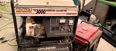 Great little generator. 2500 watts. Starts good. Runs great. Fresh oil change tune and service. Read...