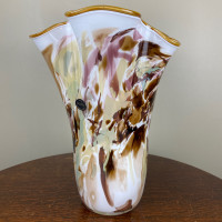 Jozefina Krosno Sculptural Handkerchief Style Vase