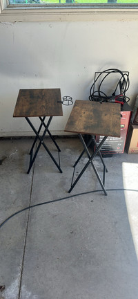 Wood end tables - 14 x 19 - gently used as pictured