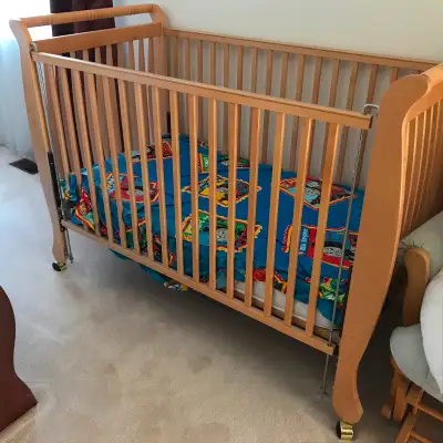 Baby crib with mattress, View more
