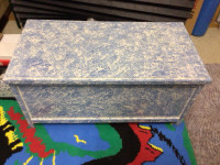 Painted wood toy box or storage chest 30”x15”x15”