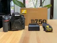 Nikon D750 24.3MP DSLR FX Camera Body, like new.