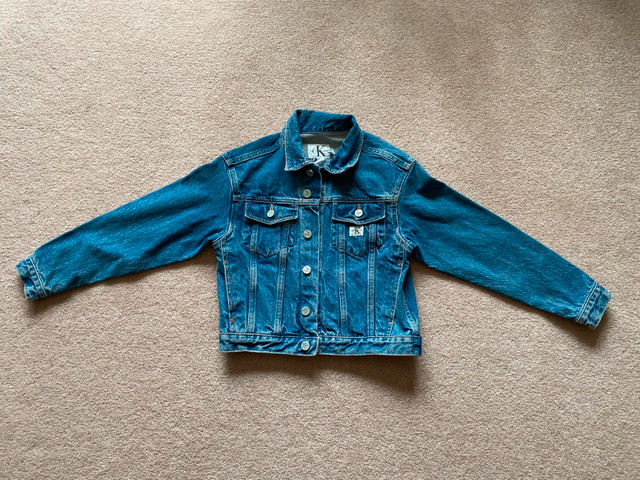 Selling Calvin Klein jean jacket - Brand new - Small size in Kids & Youth in St. Albert