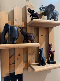 Elephants and Cats Figurines 