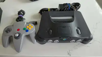 Selling a Nintendo 64 with all cables and 1 controller. Asking $120.