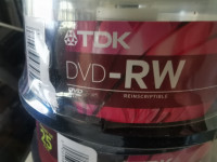 TDK DVD-RW 4X 4.7GB 25 Pack Rewriteable DVD NEW SEALED