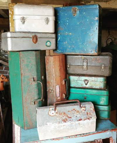 looking for free old metal tackle boxes, View more