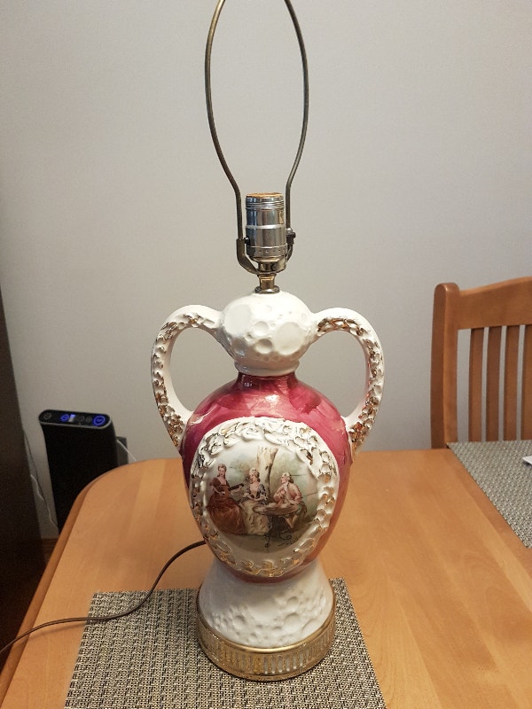 Fragonard M. Langbrock Amsterdam Holland Victorian Table Lamp Arts