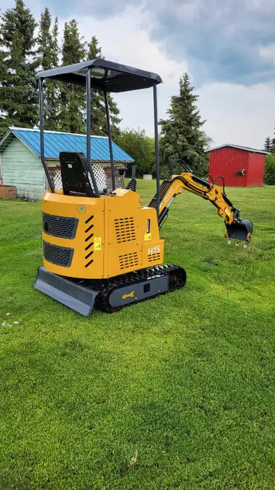 Mini track hoe almost new it a 2023 reason for selling because I have no use for it anymore