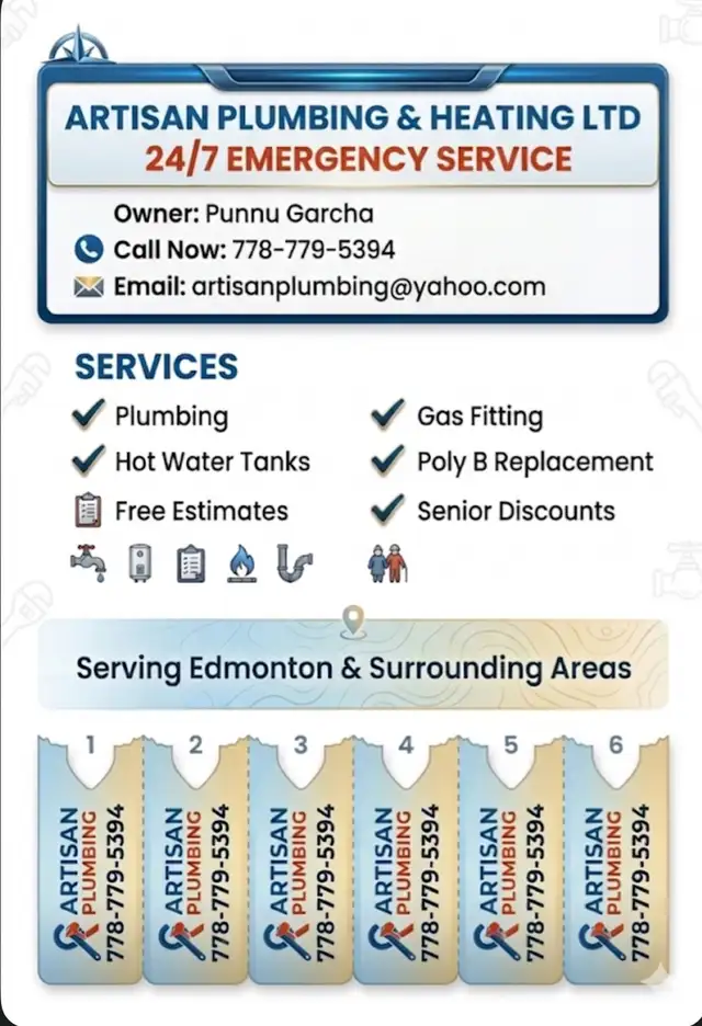 Plumber in Edmonton427927917843589120