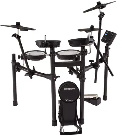 Roland V Drums with TD-07 DRUM Brain and Rack These drums where only played on 5 times. They are lik...