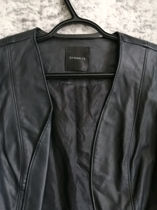 Women's size m like new leather like jacket in Women's - Tops & Outerwear in Regina - Image 2
