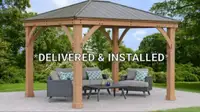 12x12 Yardistry Gazebo   - Delivered  and Installed - NEW