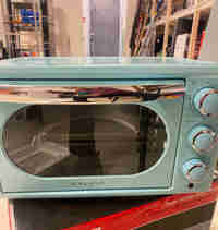 Retro toaster oven blue. 
