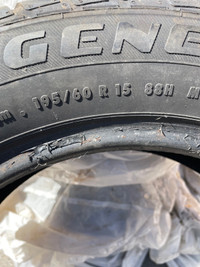 Like new set of 4 summer  tires 195/60 R15 88H