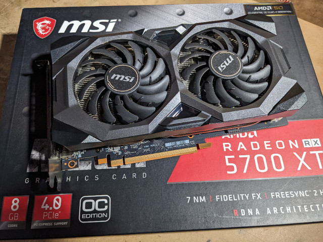 Radeon RX 5700 XT MECH Graphics Card in System Components in Sault Ste. Marie