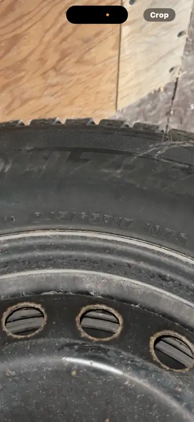 Purchases Brand new and only put a few ks on them. Purchased a new vehicle…. Like New Winter Tires a...