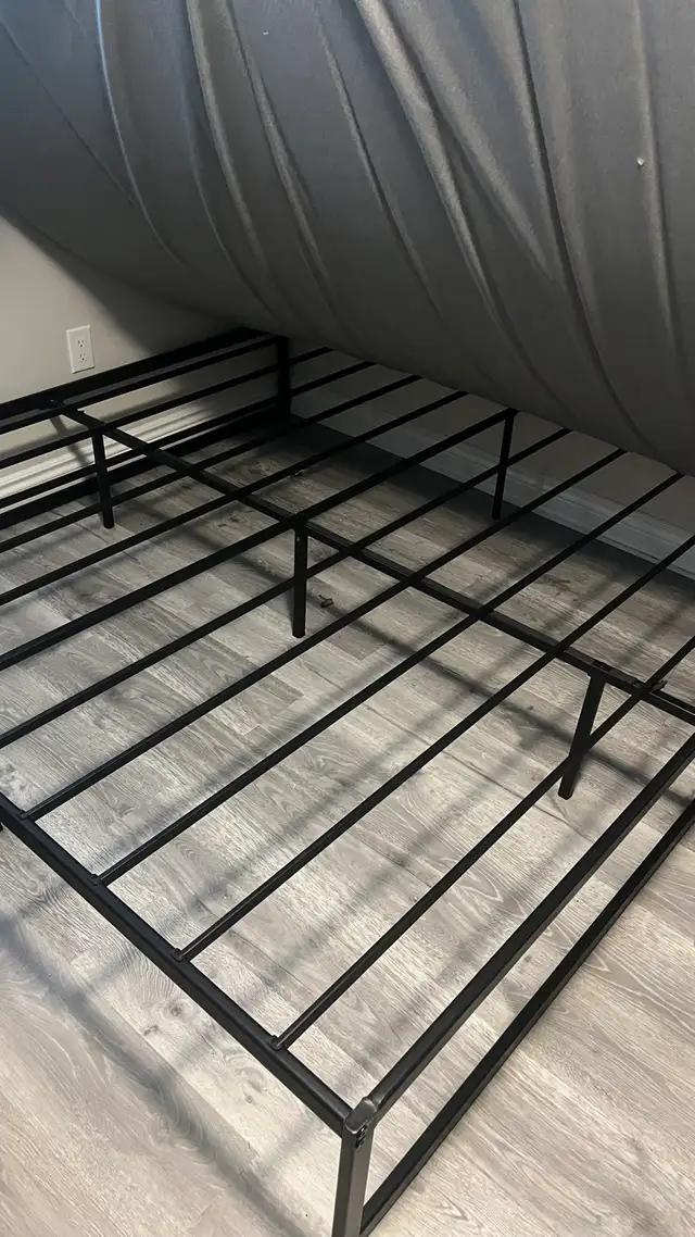 King size mattress and platform frame