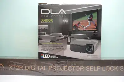 Home Theatre Video Projector + Screen – New in Box, View more