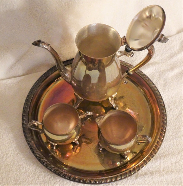 Vintage LEONARD Silver Plate 4 Piece Set + More Items, Arts & Collectibles, Oshawa / Durham Region