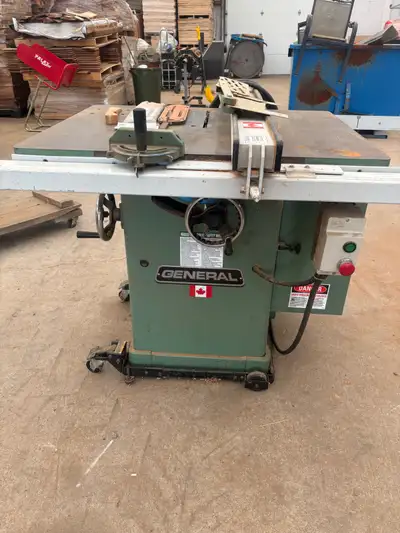 5hp general table saw with accessories