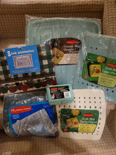 Rubbermaid Sink Mats, Drainer  Trays, Silverware Cups, View more