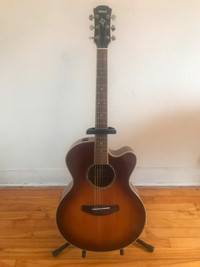 Yamaha CPX700II SDB Acoustic Electric Guitar + Hard Case