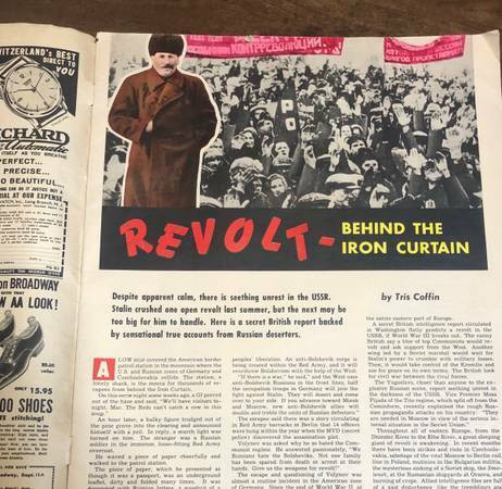 1952 September Police Gazette Rocky Marciano Joe Louis Boxing in Arts & Collectibles in Burnaby/New Westminster - Image 3