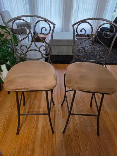 2 swivel bar stools, View more
