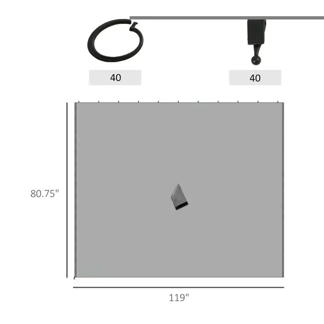 10' x 10' Universal Gazebo Sidewall Set with 4 Panels. Grey in Other in Markham / York Region - Image 4