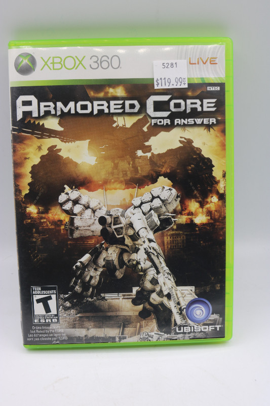 Armored Core for Aswer. Xbox 360 (#5281) in XBOX 360 in City of Halifax