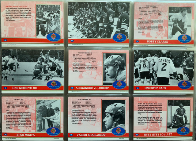 1991-92 Future Trends Canada ’72 Summit Series complete card set in Arts & Collectibles in Thunder Bay - Image 3