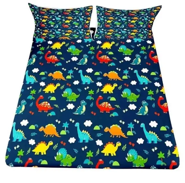 Erosebridal Dinosaur Fitted Sheet Queen Size Bedding Set Ca in Other in City of Toronto - Image 2