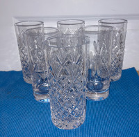 6 - Quality Large Heavy Crystal Glasses -- Yorkton, SK